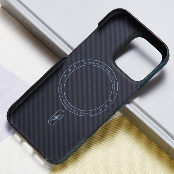 Pouzdro pro iPhone 16 Pro Max, Aramid Fiber MagSafe, černé