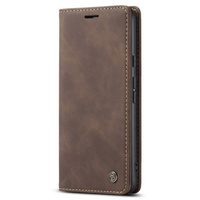 Pouzdro CASEME pro Google Pixel 7 Pro, Leather Wallet Case, hnědé