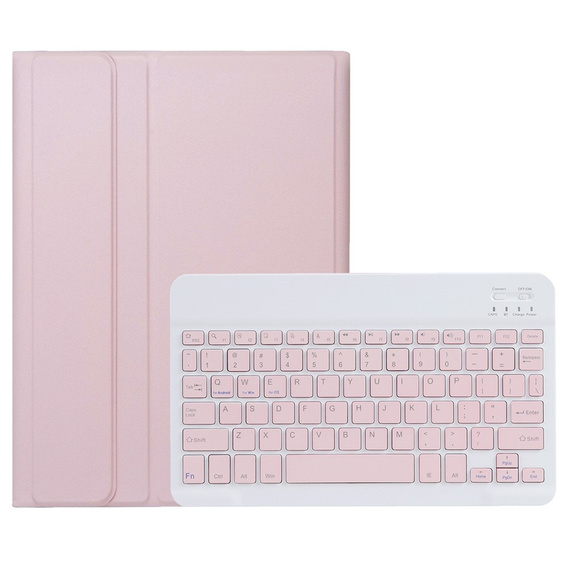 Pouzdro + klávesnice Apple iPad Air 11" 6 gen. 2024, Leather Pen Slot, růžové rose gold