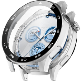 Pouzdro 2v1 + tvrzené sklo pro Huawei Watch GT 5 46mm, průhledné