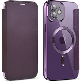 Klopové pouzdro pro iPhone 11, RFID Wallet MagSafe CamShield, fialové