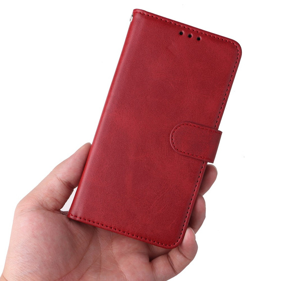 Klopové pouzdro pro Samsung Galaxy A34 5G, Leather Wallet, červené