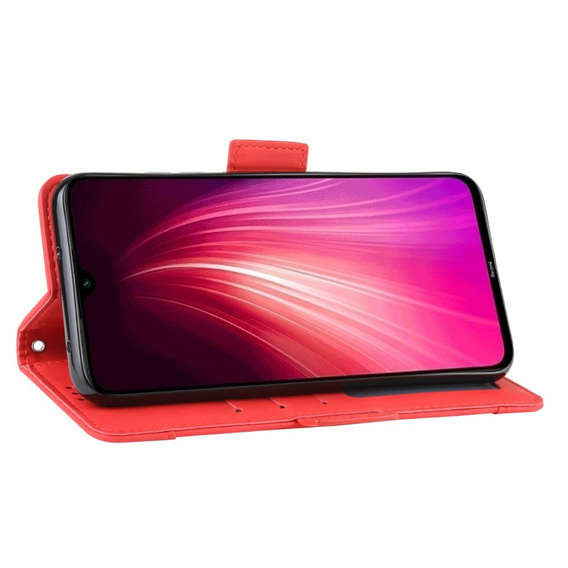 Klopové pouzdro pro Xiaomi Redmi Note 8T, Card Slot, červené