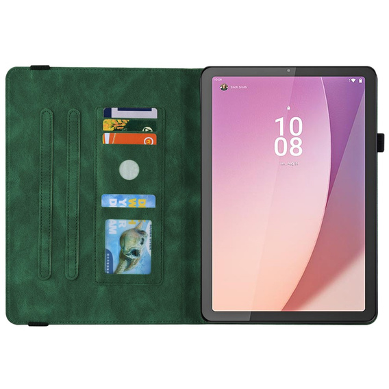 Pouzdro pro Lenovo Tab M9, Butterfly, zelené