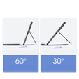 Pouzdro + klávesnice Apple iPad Pro 13" 7 gen. 2024, Dux Ducis TouchPad Leather Pen Slot, černé