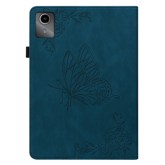 Pouzdro pro Lenovo Tab M11, Butterfly, námořnicky modré