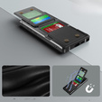 Pouzdro pro Samsung Galaxy S25 Ultra, Card Holder Kickstand, černé