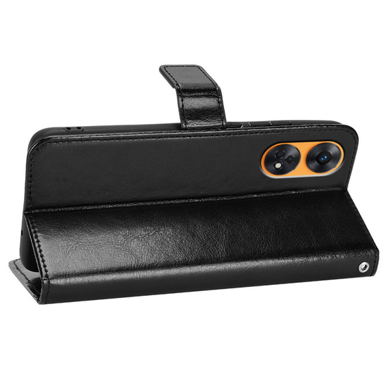 Klopové pouzdro pro Oppo Reno8 T, Wallet, černé
