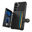 Pouzdro pro Samsung Galaxy A35 5G, Card Holder Kickstand, černé