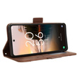 Klopové pouzdro pro TCL 40 NxtPaper, Card Slot, hnědé