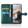 Flipové pouzdro pro Motorola Moto G56 5G, Wallet Rhombus, zelené