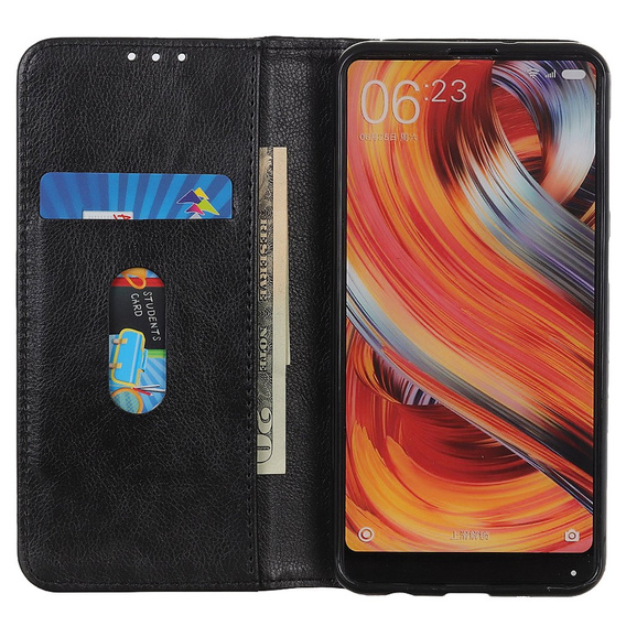 Pouzdro pro Sony Xperia 10 V, Wallet Litchi Leather, černé