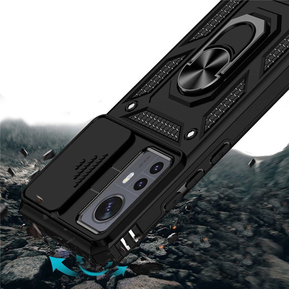 Pouzdro pro Xiaomi 12 / 12X, CamShield Slide, modré