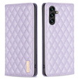 Klopové pouzdro pro Samsung Galaxy A35 5G, Wallet, BINFEN COLOR, fialové