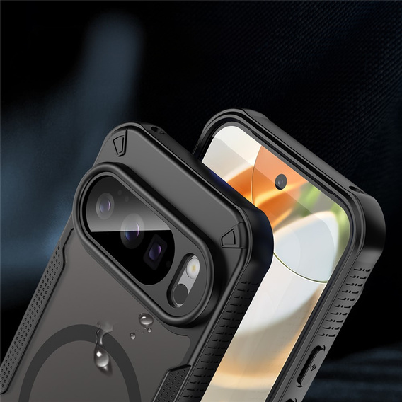 Pancéřové pouzdro pro Google Pixel 10 Pro, pro MagSafe, matné, černé
