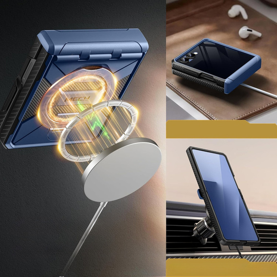 Pouzdro Tongate MECH s MagSafe pro Samsung Galaxy Z Flip7 FE / Z Flip6, zelené