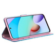 Klopové pouzdro pro Xiaomi Redmi 13C / Poco C65, Wallet, Butterflies modré