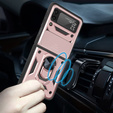 Pouzdro pro Samsung Galaxy Z Flip3 5G, CamShield Slide, růžové rose gold