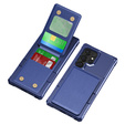 Pouzdro pro Samsung Galaxy S25 Ultra, Card Holder Kickstand, námořnicky modré