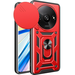 Pouzdro pro Xiaomi Redmi A3, CamShield Slide, červené