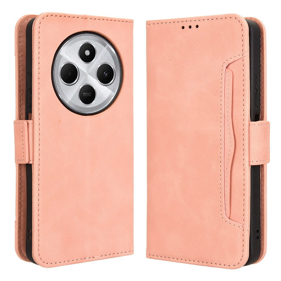 Klopové pouzdro pro Xiaomi Redmi 14C / Xiaomi Poco C75, Card Slot, růžové