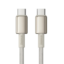 Baseus Tungsten Gold Kabel USB-C na USB-C 100 W 1 m – Titanium Galaxy, zlatý