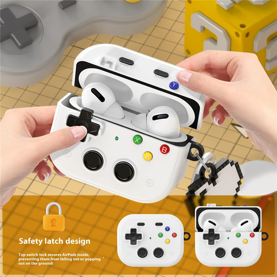 Retro pouzdro na konzoli se srdíčkem pro AirPods Pro 3