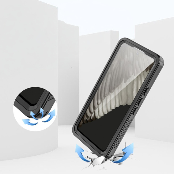 Vodotěsné pouzdro IP68 pro Google Pixel 8, černé