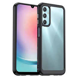 Pouzdro pro Samsung Galaxy A25 5G, Fusion Hybrid, transparentní / černé + 9H sklo