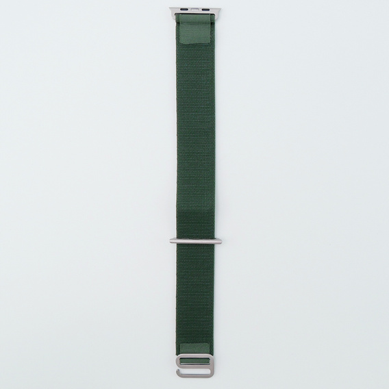 Nylonový řemínek pro Apple Watch 1/2/3/4/5/6/7/8/SE/ULTRA 42/44/45/49 mm, zelený
