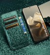 Flipové pouzdro pro Motorola Edge 60 Pro, Wallet Rhombus, zelené