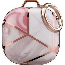 Pouzdro pro Samsung Galaxy Buds 2 / 2 Pro / Pro / Live, růžový mramor