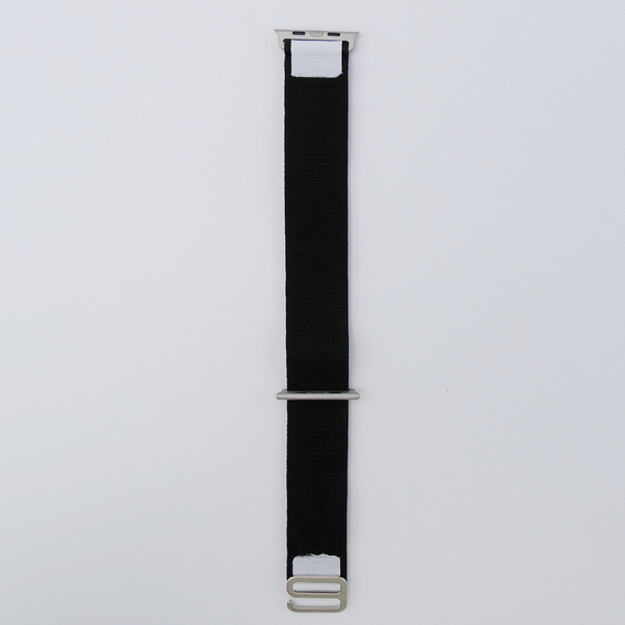 Nylonový řemínek pro Apple Watch 1/2/3/4/5/6/7/8/SE/ULTRA 42/44/45/49 mm, černý / bílý