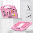 Dětské pouzdro pro Samsung Galaxy Tab A9, Cute Patterns, se stojánkem, růžové