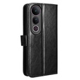 Klopové pouzdro pro Vivo V50 Lite 4G / 5G, Crazy Horse Wallet, černé