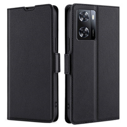 Klopové pouzdro pro Oppo A57s, Wallet Thin Magnet, černé
