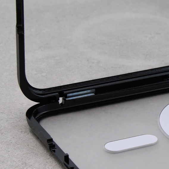 Magnetické pouzdro Dual Glass MagSafe pro Samsung Galaxy S23+ Plus, černé