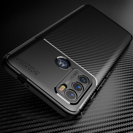 Pouzdro pro Motorola Moto G60, Carbon Gel, černé