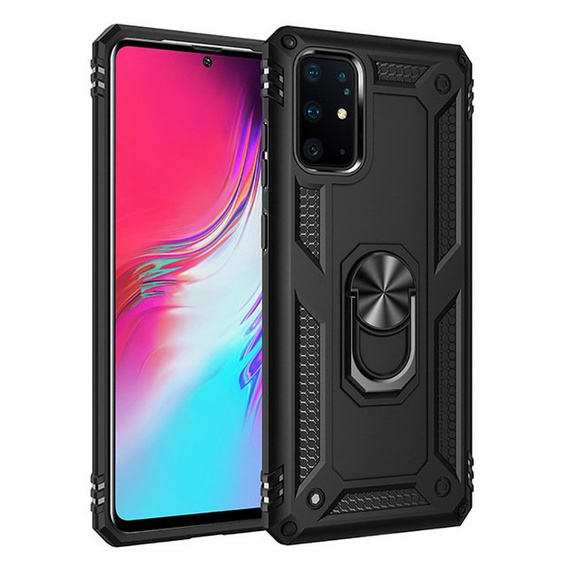 Pancéřové pouzdro pro Samsung Galaxy S10 Lite, Nox Case Ring, černé