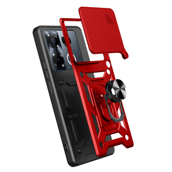 Pouzdro pro Infinix Note 40 Pro Plus, CamShield Slide, červené
