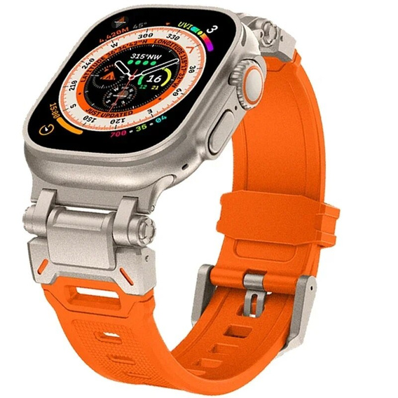 ERBORD ProTech řemínek pro Apple Watch 1/2/3/4/5/6/7/8/9/SE/Ultra/Ultra 2 42/44/45/49MM, oranžový