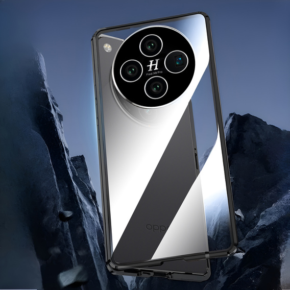 Pouzdro pro Oppo Find X8 Pro, Magnetic Dual Glass, černé