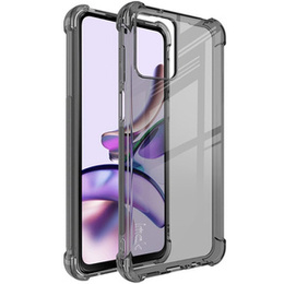 IMAK pouzdro pro Motorola Moto G53 5G, Dropproof, transparentní / černé