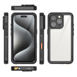 Vodotěsné pouzdro IP68 pro iPhone 16 Pro, černé