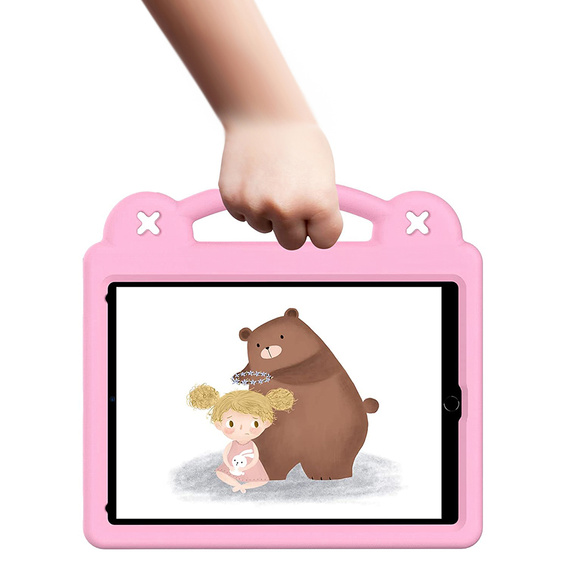 Dětské pouzdro pro Lenovo Tab M10 X505F X605F / Tab P10-X705F/L / Huawei T5 10.1, Cute Patterns, se stojánkem, růžové