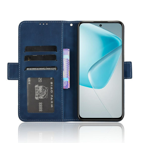 Klopové pouzdro pro Infinix Hot 50 Pro+ 4G, Card Slot, námořnicky modré