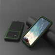 Pouzdro Love Mei pro Samsung Galaxy S20 Plus, armored with glass, zelené