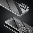 Pouzdro pro Samsung Galaxy S23, Magnetic Dual Glass, stříbrné