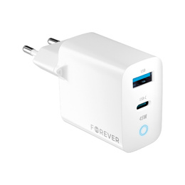 Síťová nabíječka GaN 45 W USB-C + USB