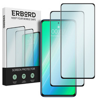 2x tvrzené sklo pro Poco X3 NFC/X3 Pro, ERBORD 3D pro celý displej